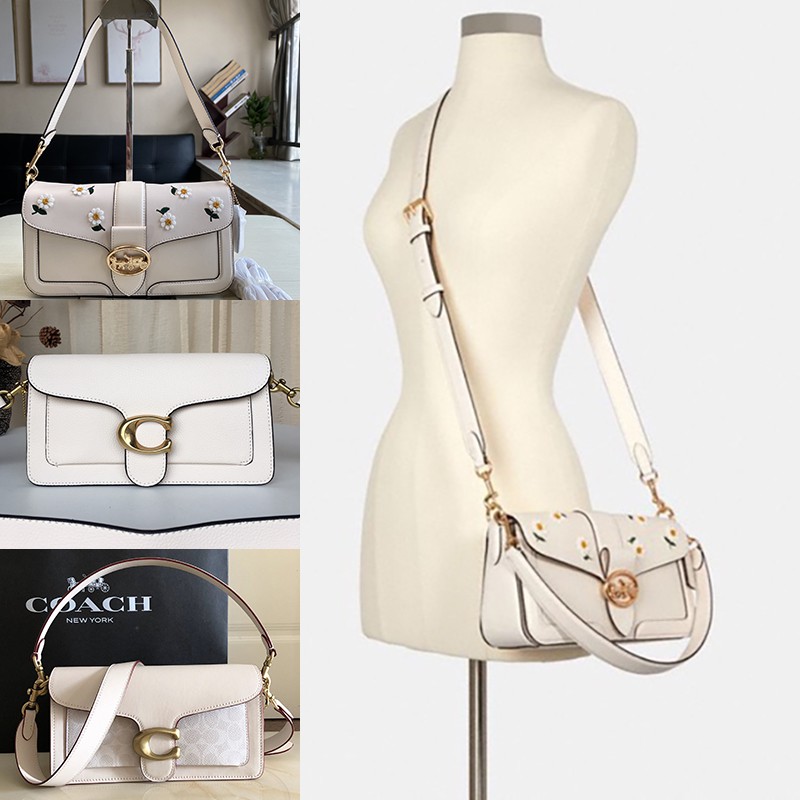 Asli baru Coach c3594 Tas Wanita Shoulder Bag kulittas selempang wanita Bunga aster kecil Balik tas