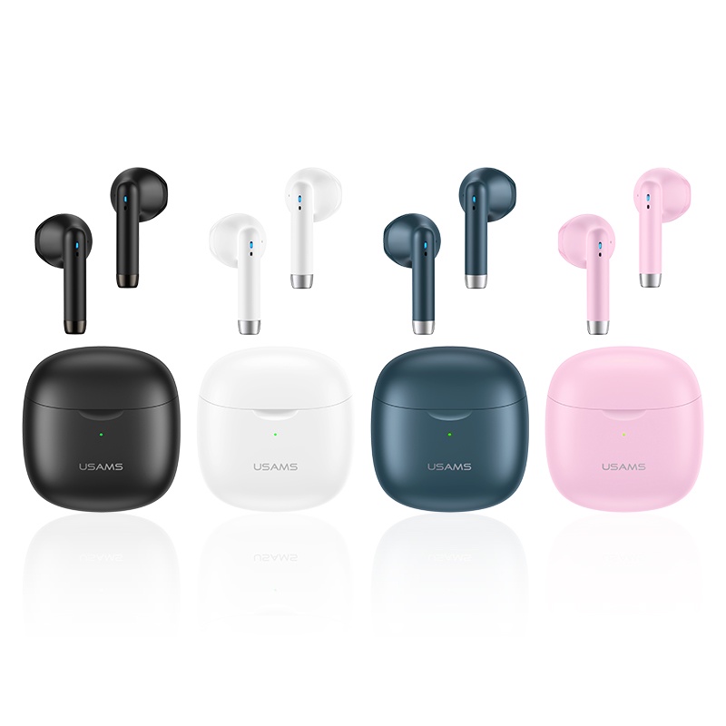 USAMS IA04 Resmi Asli True Wireless Bluetooth Headset TWS  Ultra Mini Earbud Stereo Headset Warna Macaron