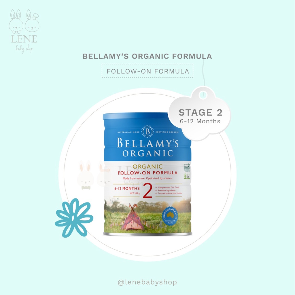 Bellamys Organic STEP 2 FOLLOW-ON FORMULA Bellamy SUSU FORMULA 6-12MONTHS 900G