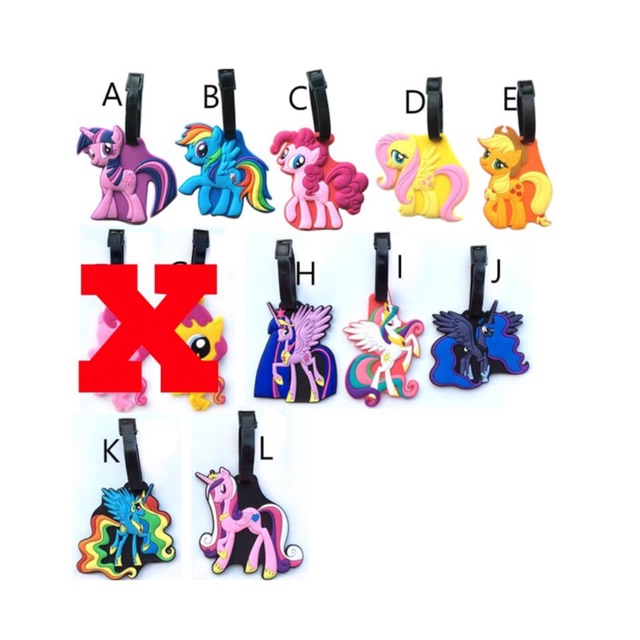 LITTLE PONY LUGGAGE TAG