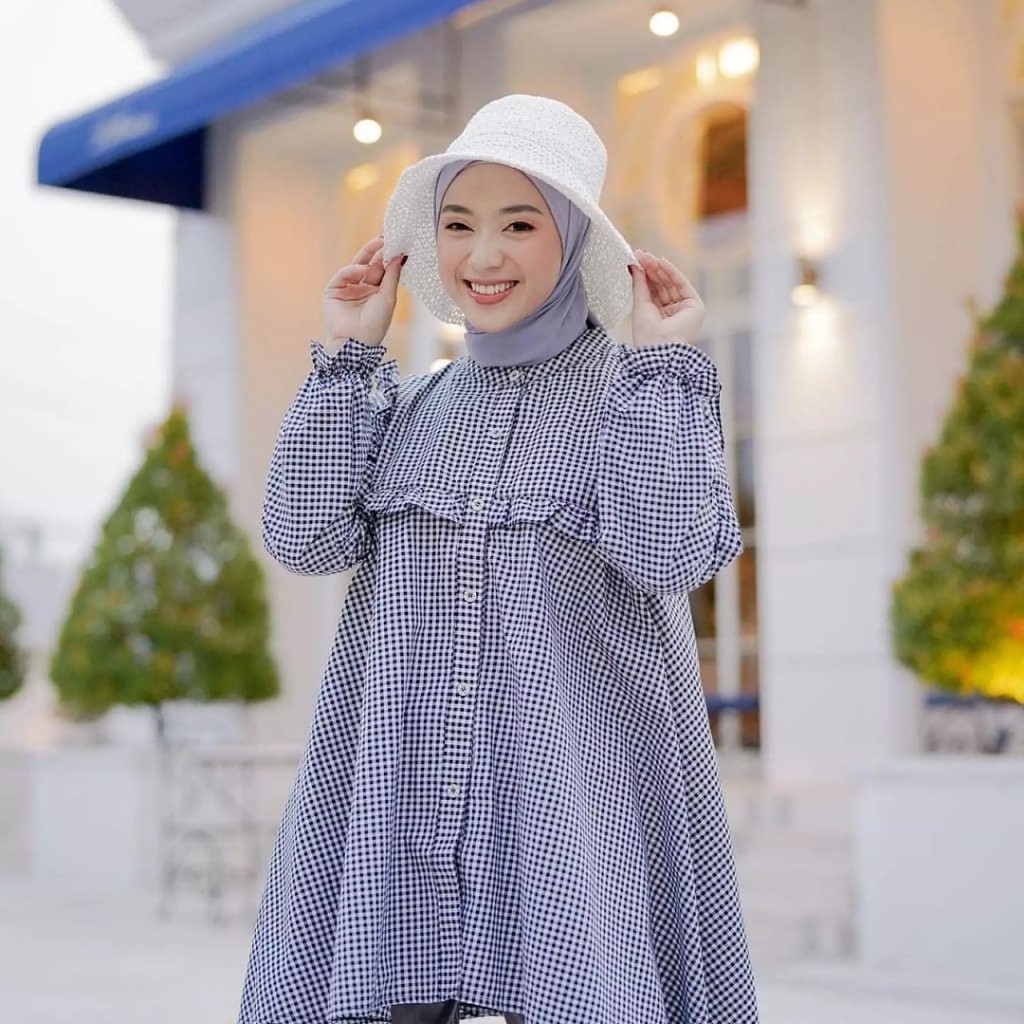 Rahayu Blouse Bahan Katun / Blouse Jumbo Adem Banget Katun Rayon Premium / Atasan Lengan Panjang