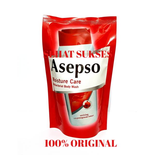 SABUN CAIR ASEPSO 450ml (MERAH) POMEGRANATE EXTRACT