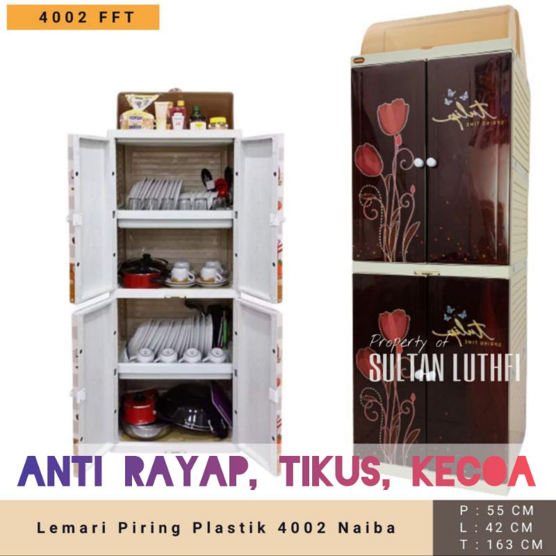 Lemari Piring Plastik Naiba Premium ( Rak Piring )