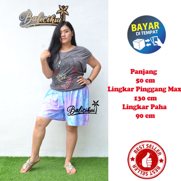 Balicihui Celana Jumbo Wanita Celana Jumbo Rumahan Celana Jumbo Santai Celana Plus Size Bigsize