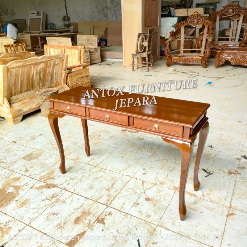 meja laci meja Konsul jati furniture Jepara