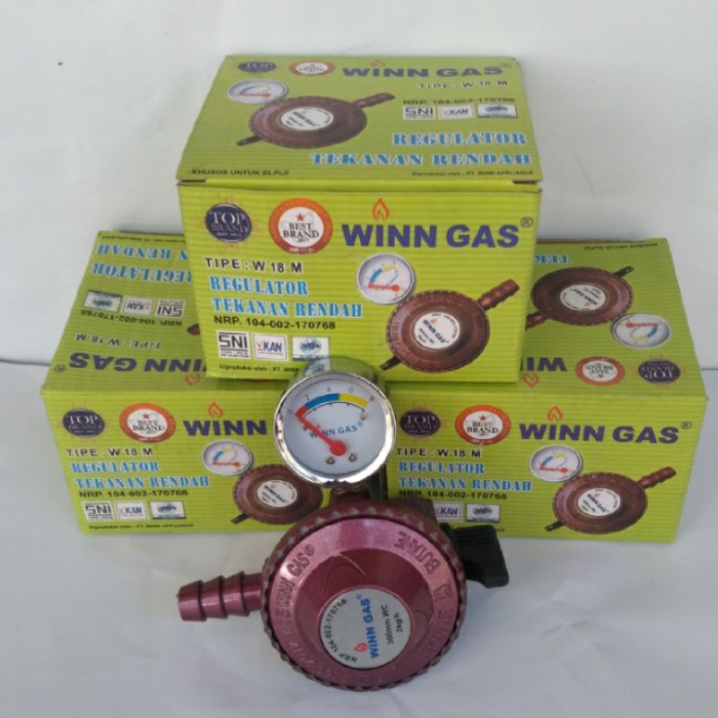 REGULATOR WINN GAS W 18 METER BER SNI REGULATOR ANTI BOCOR