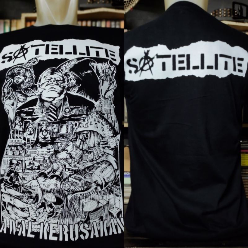 KAOS MUSIK KAOS BAND PUNK SATELLITE