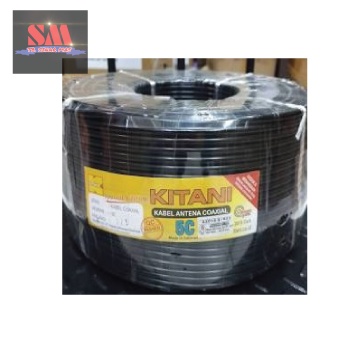 Kabel antena RG6 KITANI permeter serabut , kawat tembaga