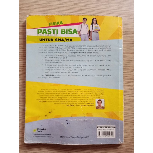 

Buku Fisika Kelas XI Pasti Bisa Tim Ganesha Operation terbiatan duta