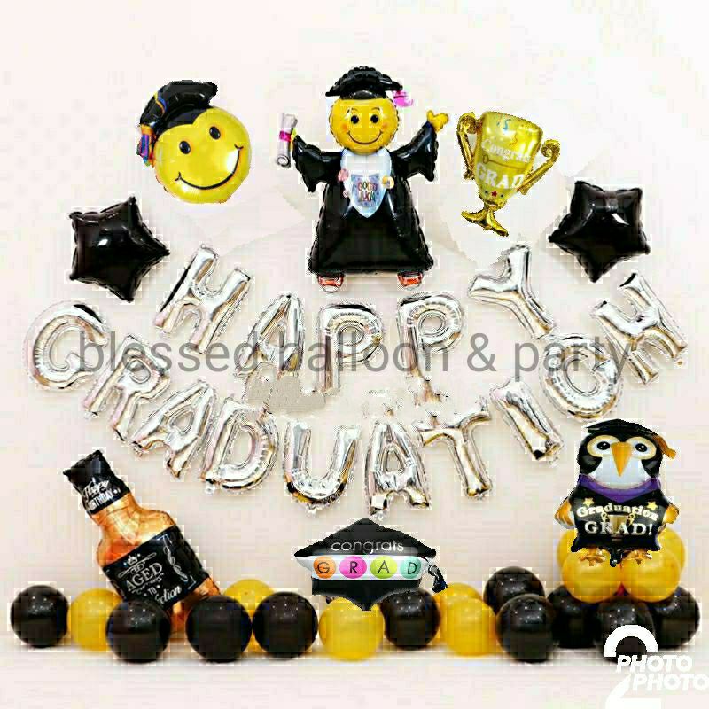 Paket dekorasi happy graduation