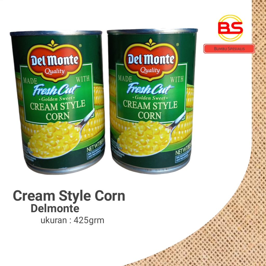 Delmonte Jagung Kaleng / Cream Style Corn - HALAL (KALENG) 425gr