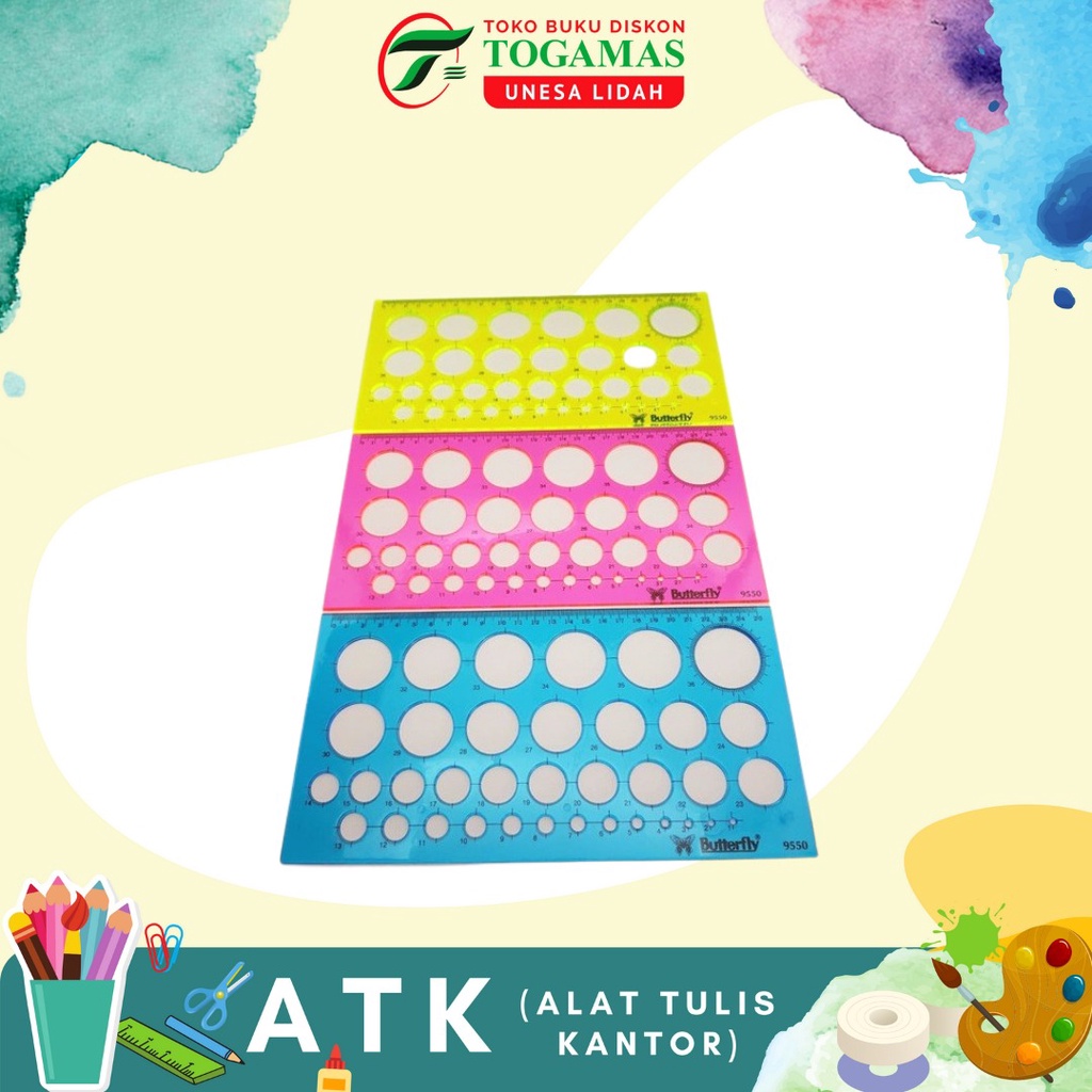 

PENGGARIS BT-9550 TEMPLATE BUTTERFLY / READY STOCK