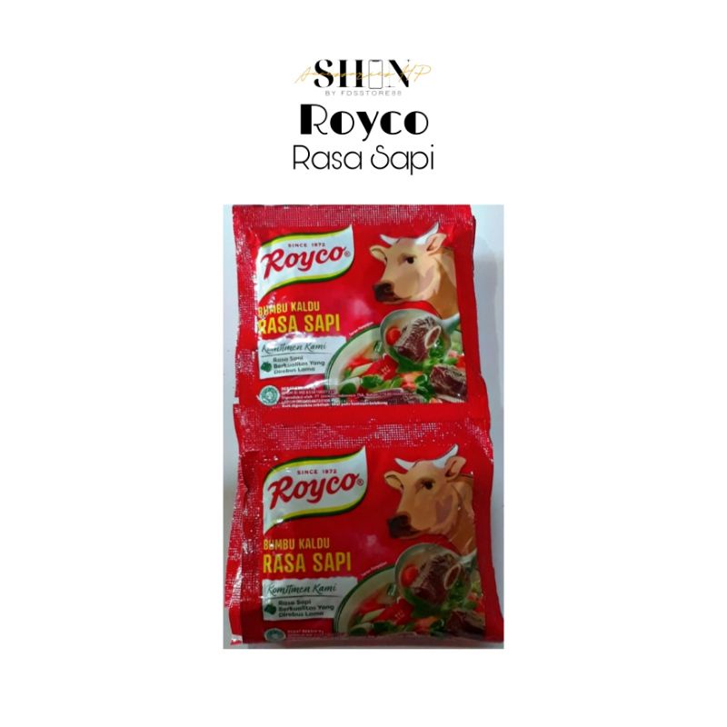 

ROYCO Bumbu Kaldu Rasa Ayam & Sapi 8g (12 pcs)