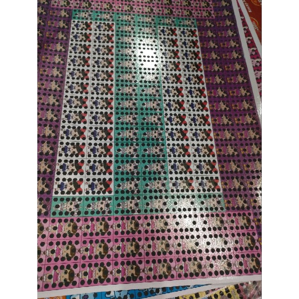 mainan gosok tak tik bom papan titik 12 15 16 20 besar kecil motif random