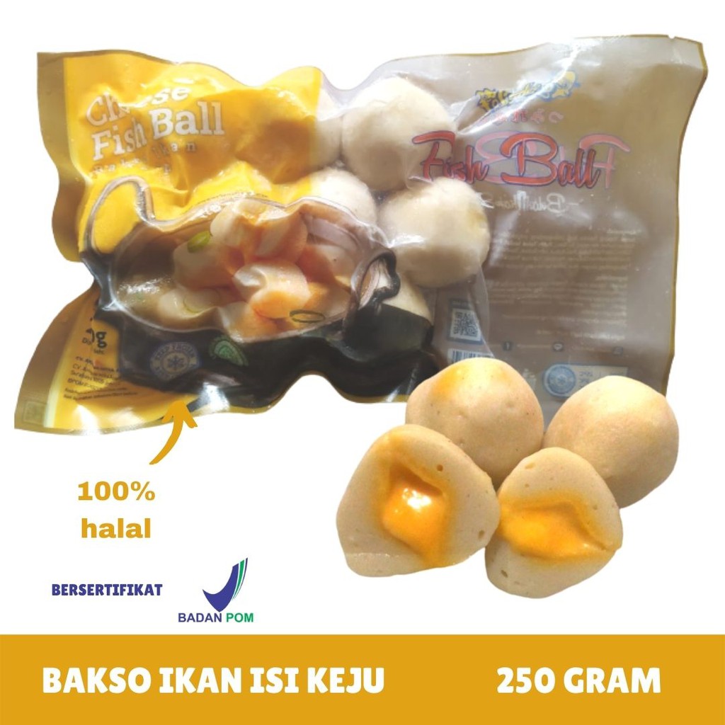 Spylee Bakso Ikan Isi Keju Isi 13-15 (250 Gram)