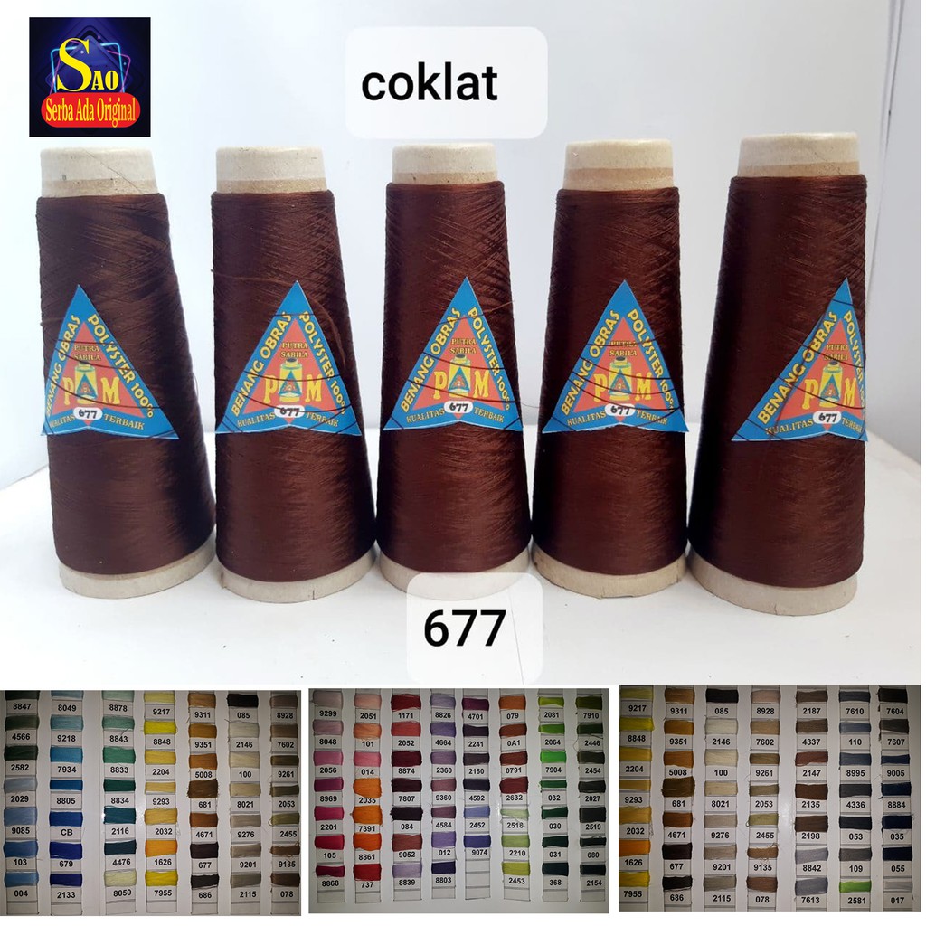 Benang Obras/Polyester/neci Berkualitas ,Kuat Dan Lembut Bahan A Gride BUkan Celupan page7