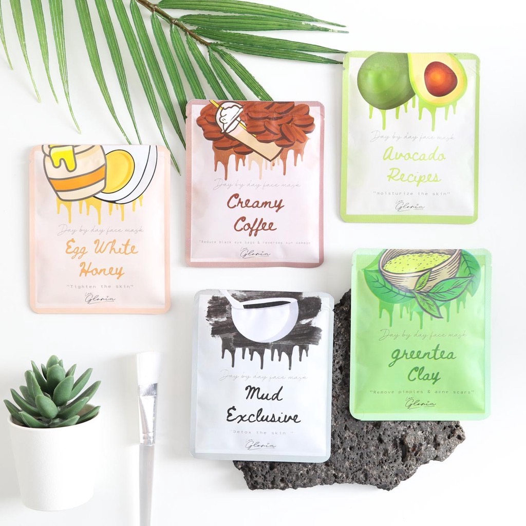 [TERMURAH SESHOPEE!] KEMASAN BARU MASKER WAJAH ORGANIK BY LEA GLORIA 20GR ORGANIC MASK 20 GR GRAM-4