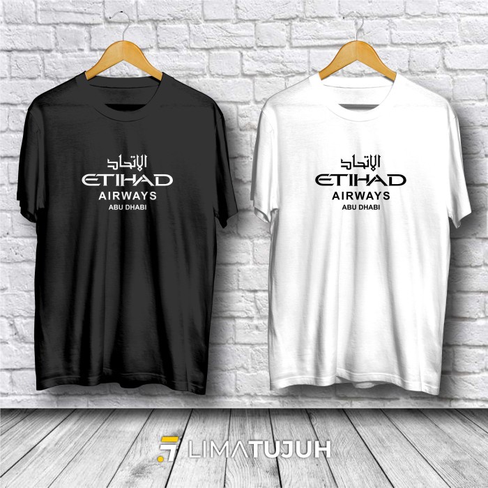 Kaos ETIHAD Airways Logo Baju Distro