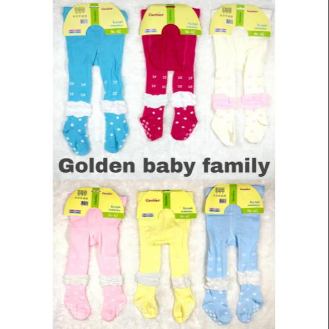 1 Pcs Legging Gerber Renda  Anak Perempuan Lucu Size 0-6 /6-12 Bln