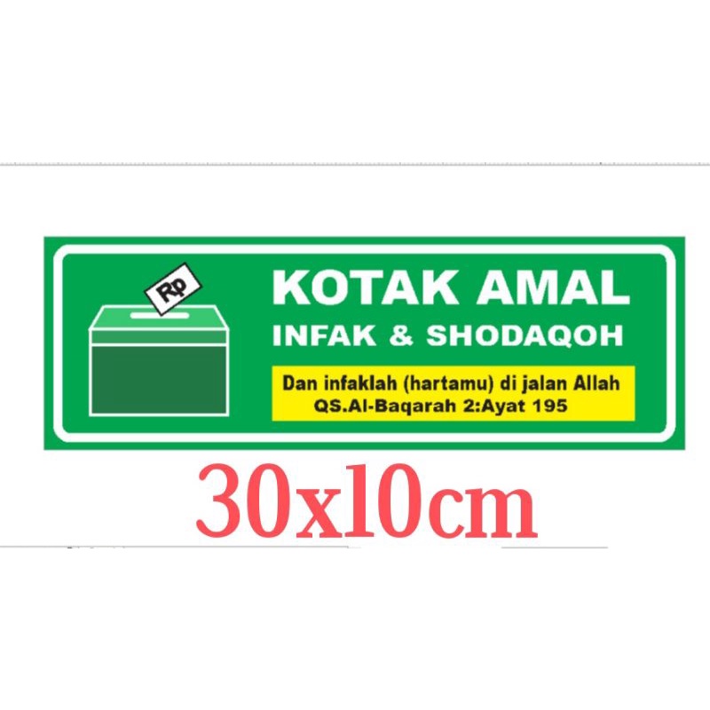 stiker kotak amal