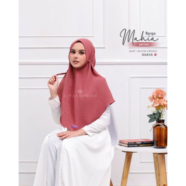 (Diskon 20%) Bergo Mahia by Alfasa Hijab