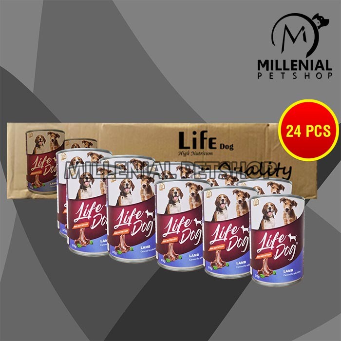 Life Dog Makanan Basah Anjing Wet Food Kaleng Dus Isi 24 PCS 375 GR