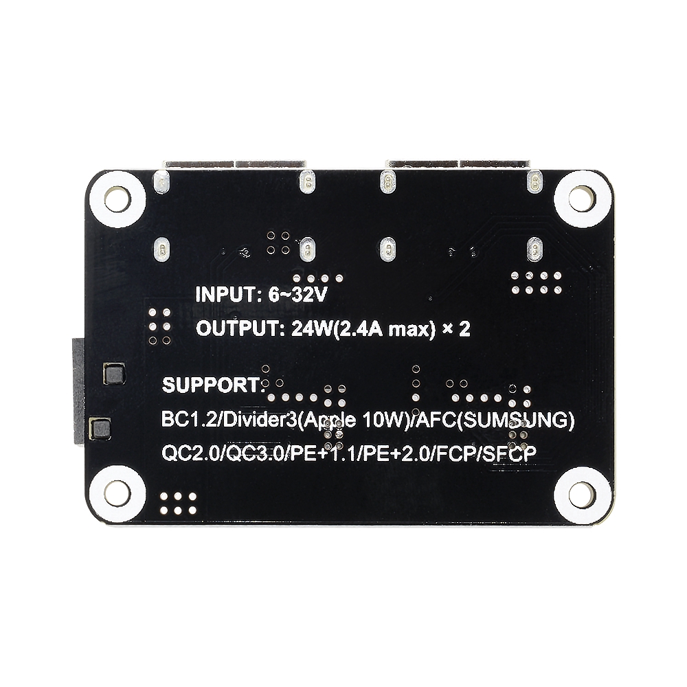 Modul Buck Step Down Diy Dengan Dual Usb Untuk Input 6-30v Output 24w 2.4a