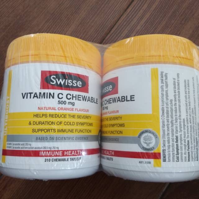 Swisse vitamin c chewable 310 butir