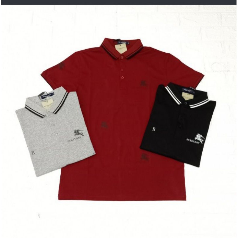 POLO SHIRT PRIA BURB3RRY COTTON SPANDEK WK1949