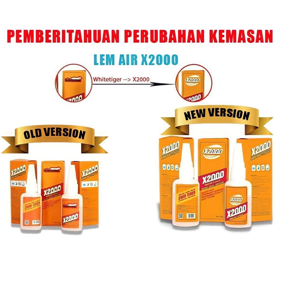 

[PROMO W7A83] [HOT] Lem X2000 Perekat Instan Cairan Super Kuat, Lem super kuat digunakan untuk banyak bahan Baru