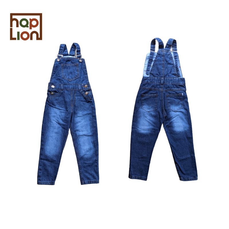 Overall Celana Panjang Jeans Anak Unisex Laki Perempuan 1 - 6 Tahun Baju Kodok | Haplion Kidswear