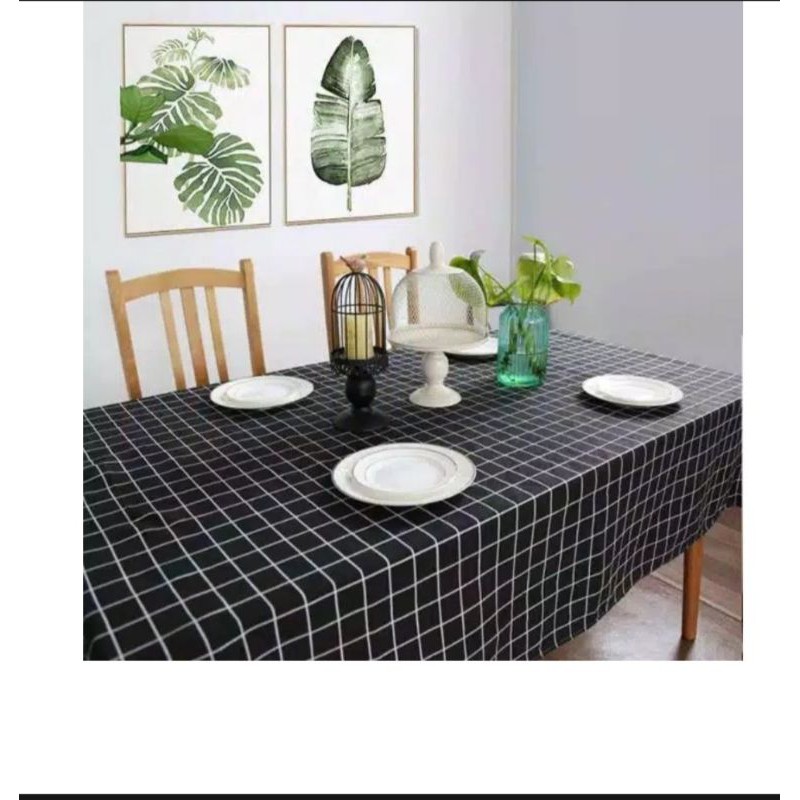 TAPLAK MEJA BAHAN KAIN 4 6 KURSI KOTAK HITAM UKURAN 140 TAPLAK MEJA BAHAN KAIN 4 6 KURSI KOTAK HITAM UKURAN 140