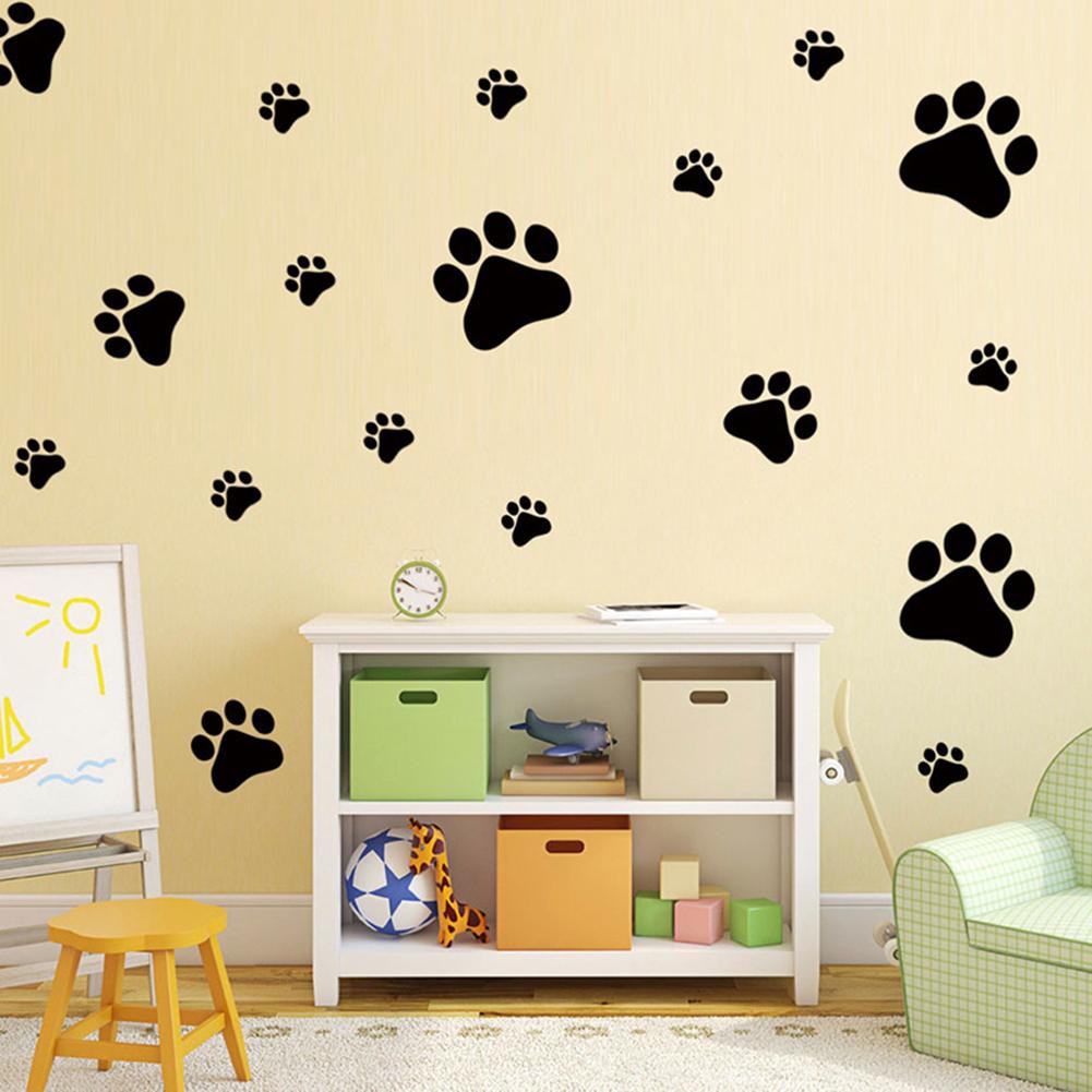 Diy Stiker Dinding Dengan Bahan Tahan Air Dan Gambar Telapak Kaki