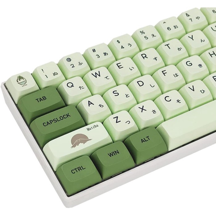 KEYCAPS PBT MATCHA SINGLE SHOT XDA PROFILE SUBLIM MECHANICAL KEYBOARD - JAPAN