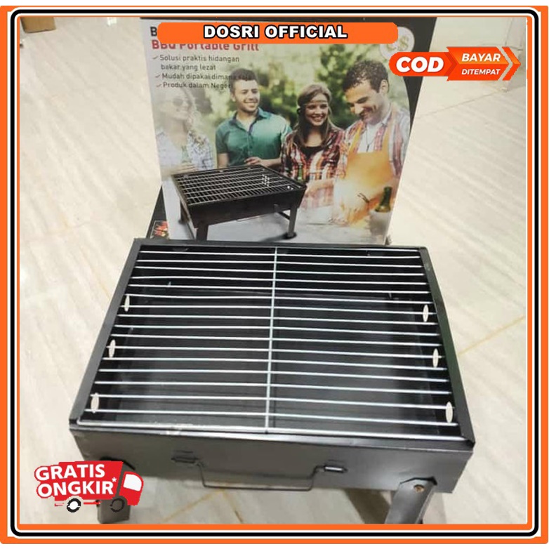 [BISA COD] Alat Panggang Barbeque Grill Portable Roekre / Panggangan Grill Portable Cakra