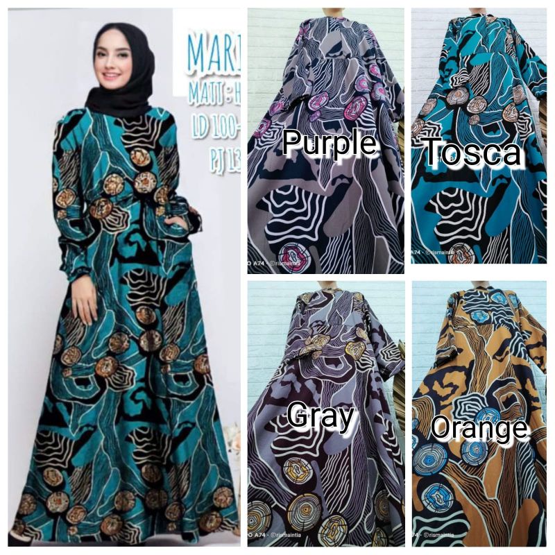 DRESS GAMIS HYGET JUMBO OLIVE GAMIS HYGET TERMURAH