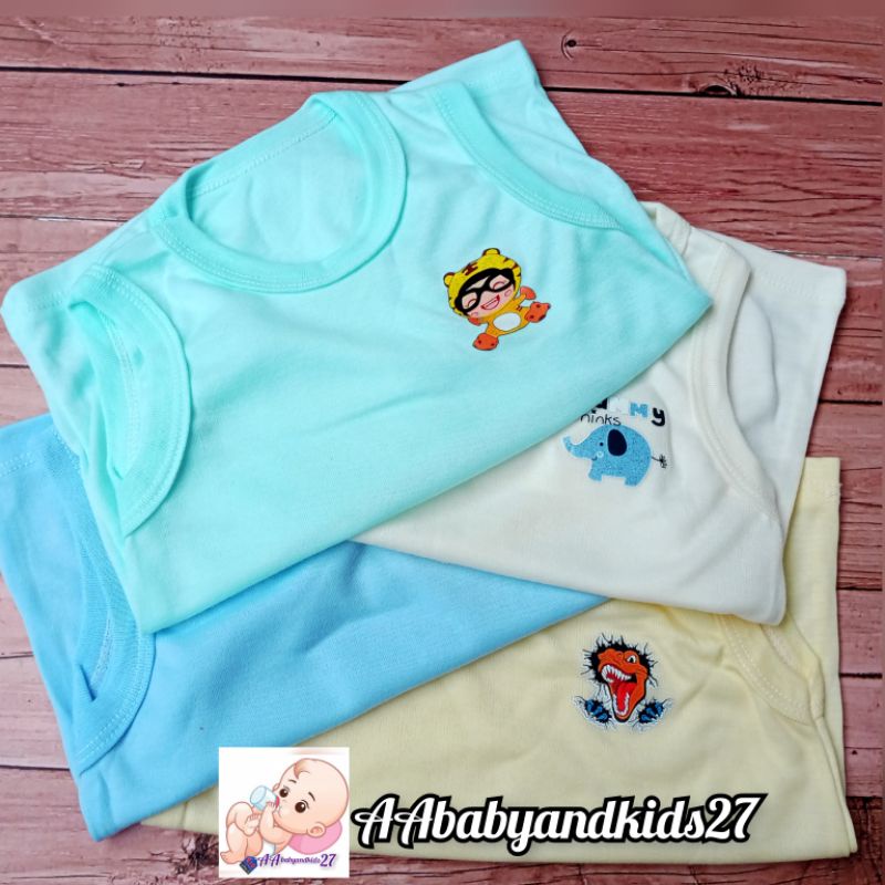 PRODUK TERBARU DAN TERLARIS!!!HOGA 3PC KAOS OBLONG BAYI LENGAN KUTUNG USIA 3-12BULAN SNI HIGHT QUALITY