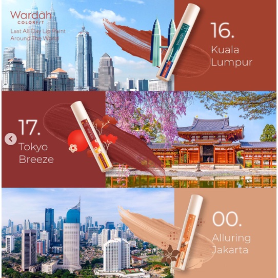 Wardah Colorfit Lip Paint Around the World - Lip Cream