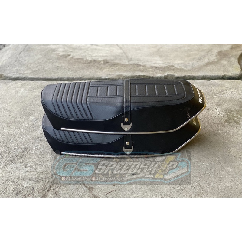 JOK SADEL GL100 GL 100 LANTAI PLASTIK NARITA BUSA FULL BIRU