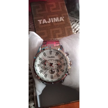 Jam tangan rantai sport TAJIMA crono dan tanggal aktif