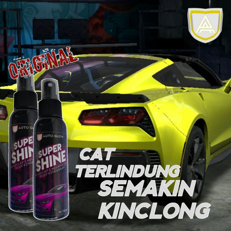 [COD]Super Shine 100ML Free Lap Microfaiber Pengkilap Body Motor Mobil Helm SemiCoating By Auto Glow