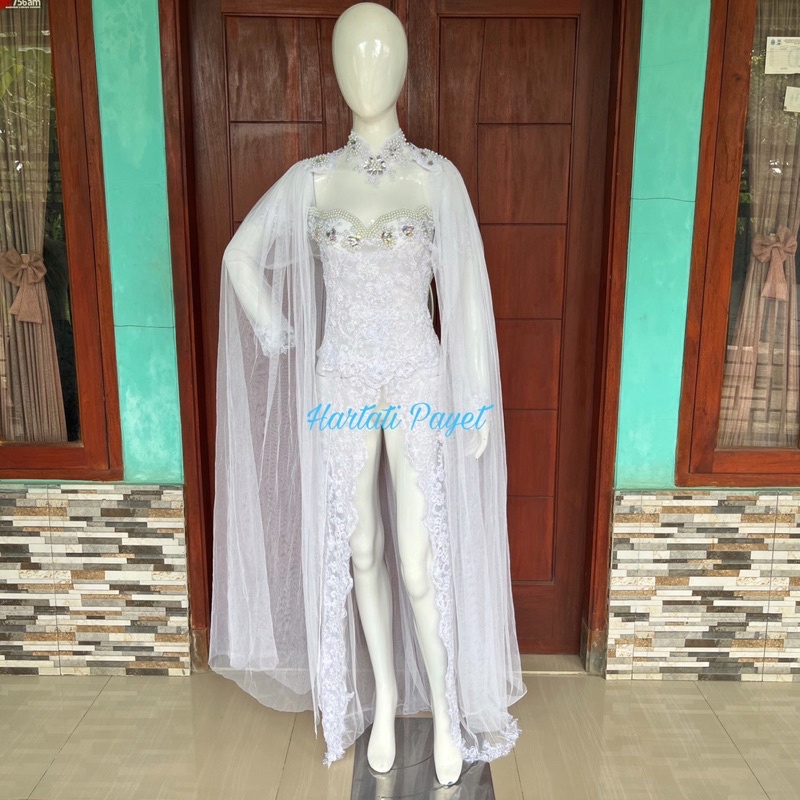 Kebaya Akad Full Payet / Kebaya Akad Sayap Pundak / Kebaya Akad Nikah / Gaun Pengantin