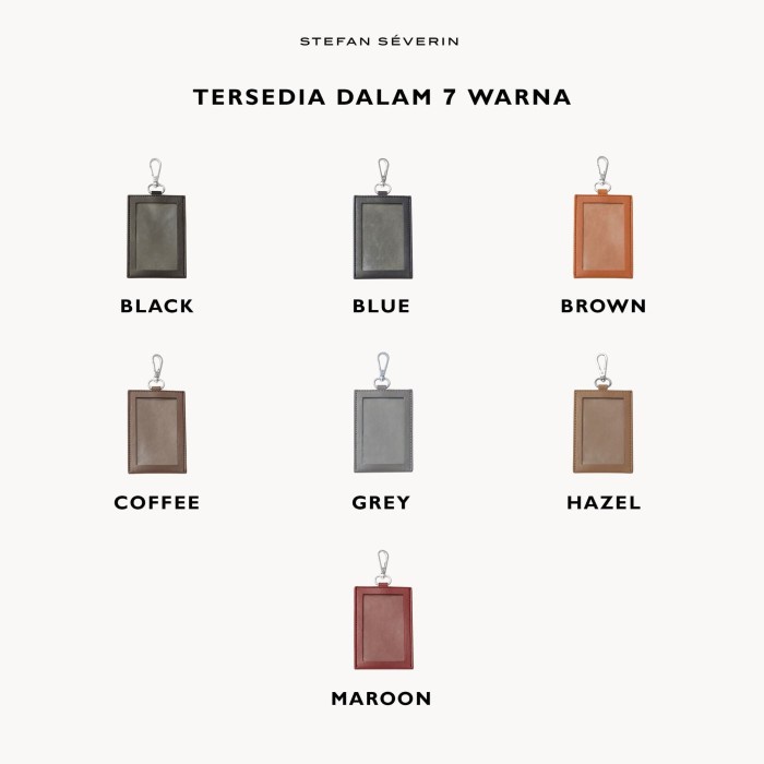 

ORGANIZER-DOCUMENT- STEFAN - PERLA ID CARD HOLDER / GANTUNGAN KARTU ID - BROWN -DOCUMENT-ORGANIZER.