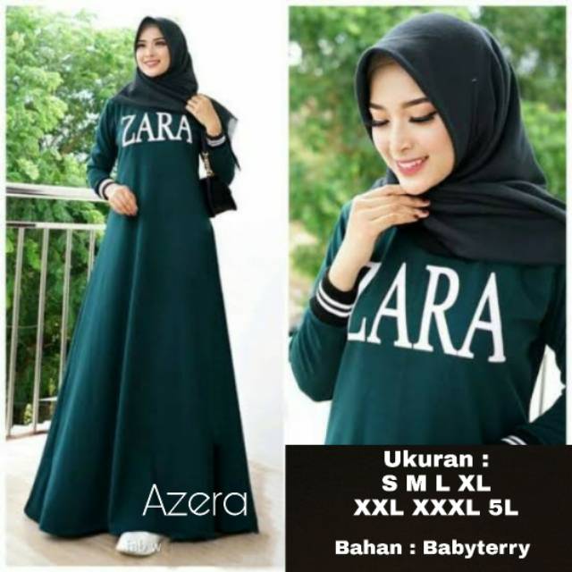 Azera Dress - UKURAN S M L XL XXL XXXL 5L - GAMIS JUMBO - DRESS BIG SIZE - GAMIS MUSLIMAH