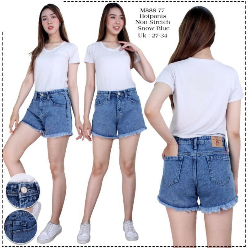 CELANA JEANS WANITA//CELANA PENDEK JEANS PREMIUM//CELANA PENDEK 3/4