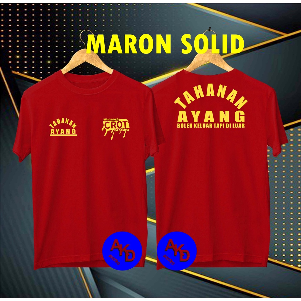 COD/KAOS GOLD TAHANAN AYANG  BOLEH KELUAR TAPI DI LUAR /KAOS EKSPRESI/KAOS HITS/KAOS BANDUNG/KAOS MURAH/KAOS DISTRO