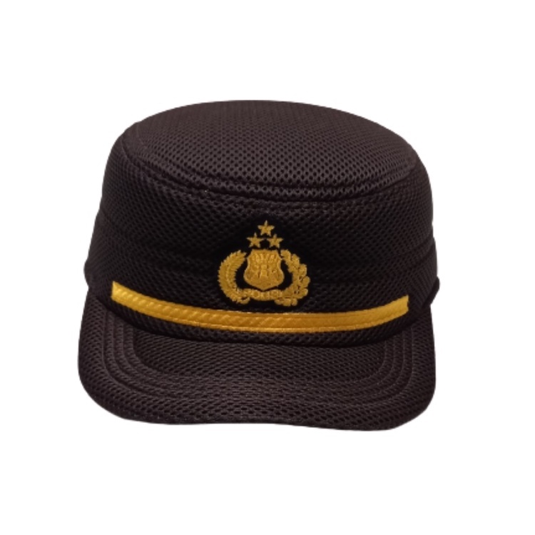 Topi Pilkep Komando Pama Polri Jaring Coklat