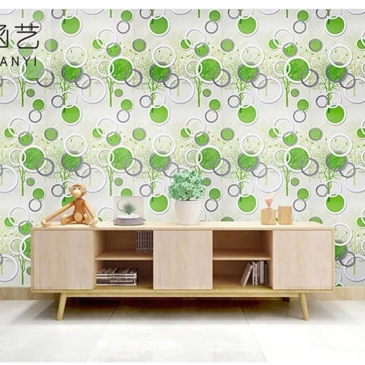 Wallpaper / Stiker Dinding / Walpaper dinding Motif Akar Hijau 151