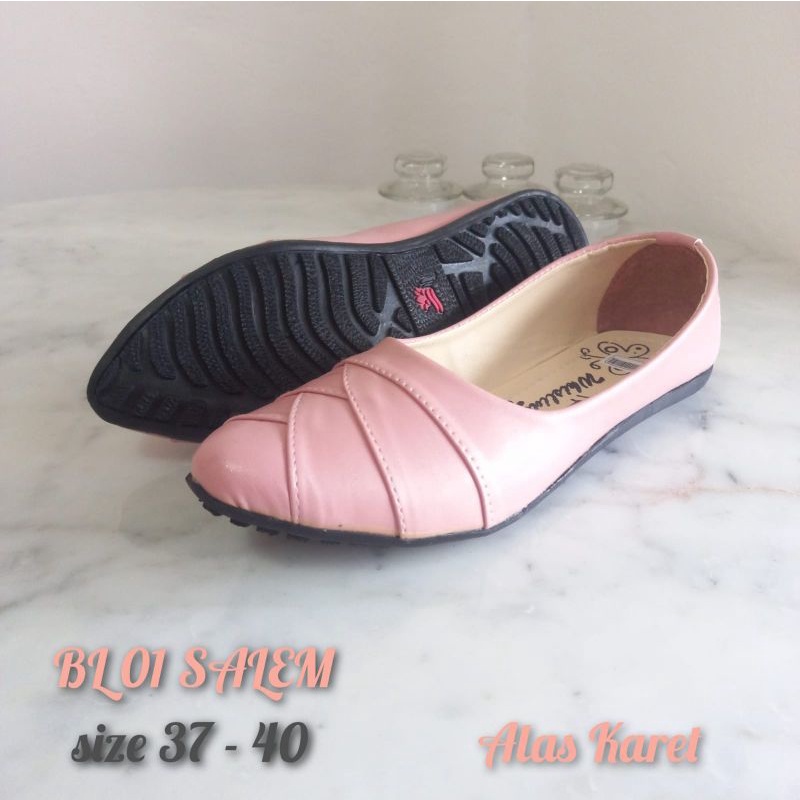 WHISLIND - DEXA SHOES SEPATU FLAT WANITA SEMI KULIT SOL KARET EMPUK | FLAT SHOES