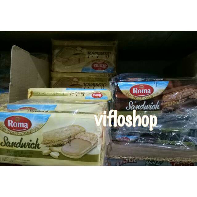 

Kardusan & Eceran Biskuit Roma Sandwich Cokelat 216 gr (Roma Chocolate Bon Bon)